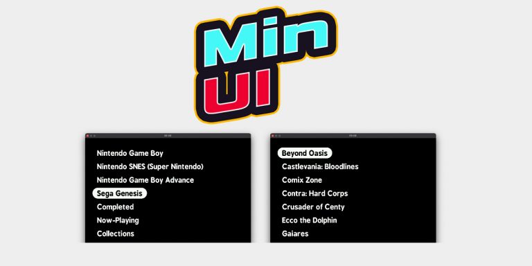 MinUI Menü Vorschau