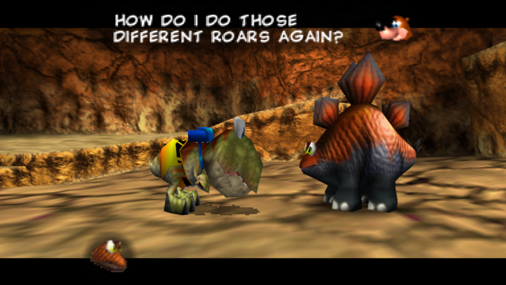 Banjo als Tyrannosaurus Rex im Terrydactyland