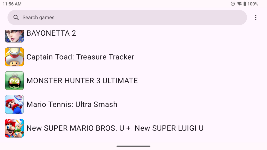 Cemu Emulator in der Wii-U-Ansicht mit Spielen wie Mario Kart 8, Super Mario 3D World und The Legend of Zelda Breath of the Wild. Die Cover-Übersicht ist klar strukturiert und erlaubt den Start in hoher Auflösung bis 4K.